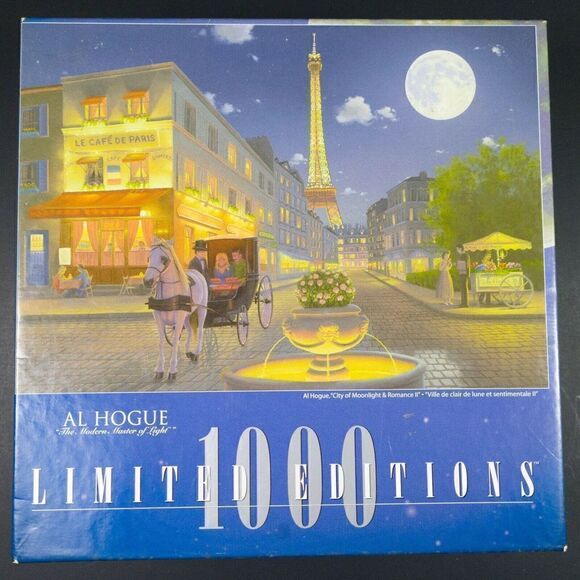 Al Hogue City of Moonlight & Romance II Limited Edition 1000 Piece Puzzle - Picture 2 of 7